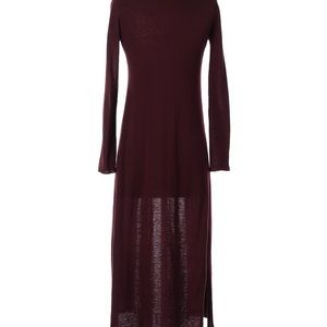 WHBM Burgundy Wool Blend Duster Sweater Size M